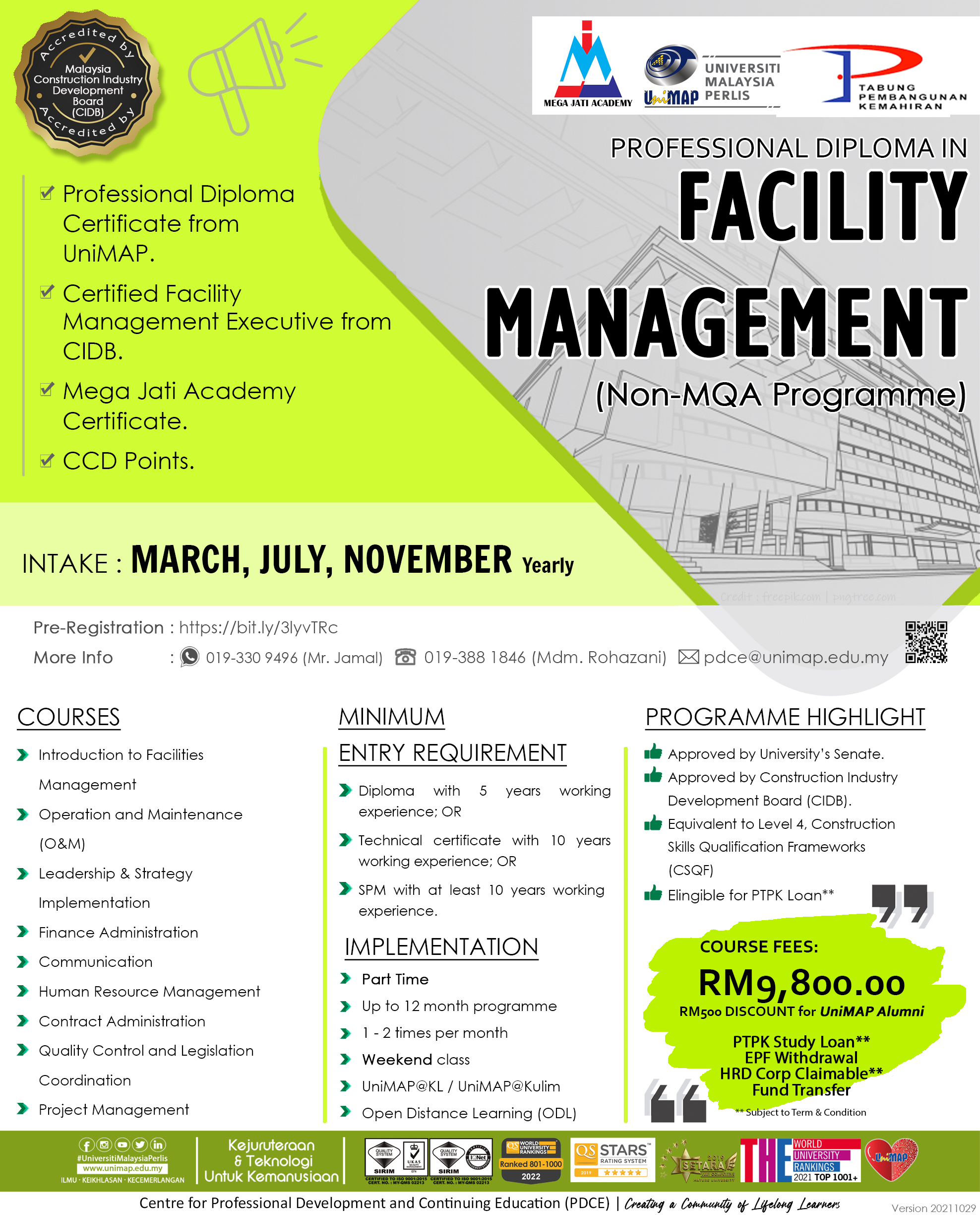 Professional Diploma in Facility Management